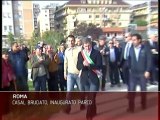 Casal Bruciato, inaugurato il nuovo parco