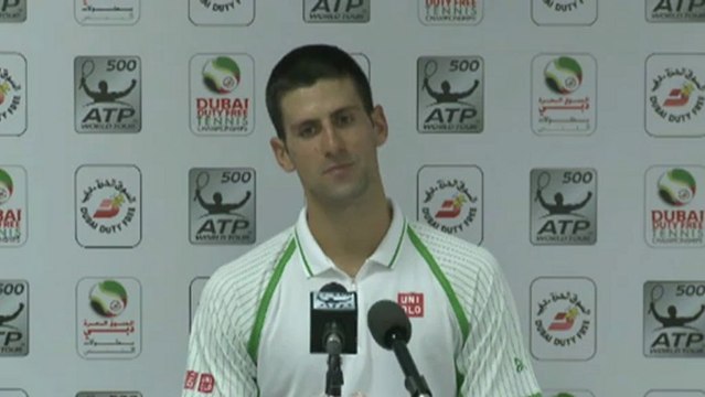 ATP Dubai: Djokovic: Trudno było pokonać del Potro