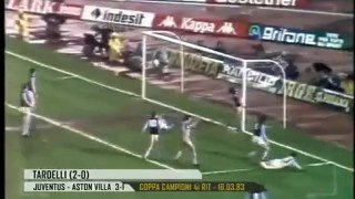 Juventus 3 Aston Villa 1 (Platini, Tardelli, Platini) (16-03-1983) Coppa dei Campioni 1982/83