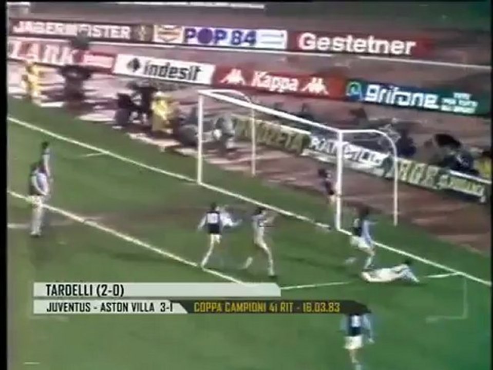 Juventus 3 Aston Villa 1 (Platini, Tardelli, Platini) (16-03-1983) Coppa dei Campioni 1982/83
