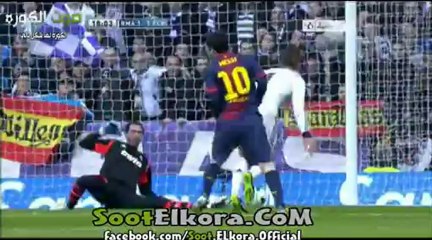 هدف التعادل برشلونه فى ريال مدريد - ميسى