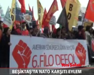 Beşiktaş'ta NATO karşıtı eylem