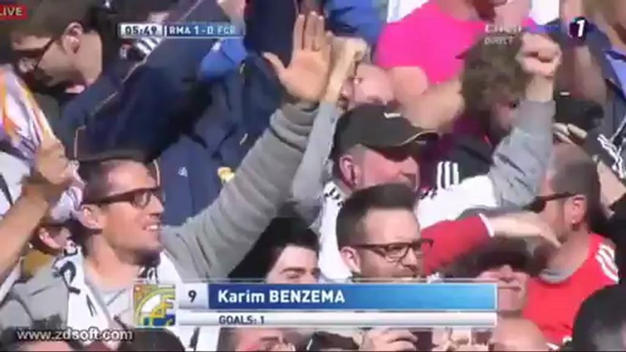 Goal Karim Benzema Real madrid vs Barcelona 1-0 02.03.2013