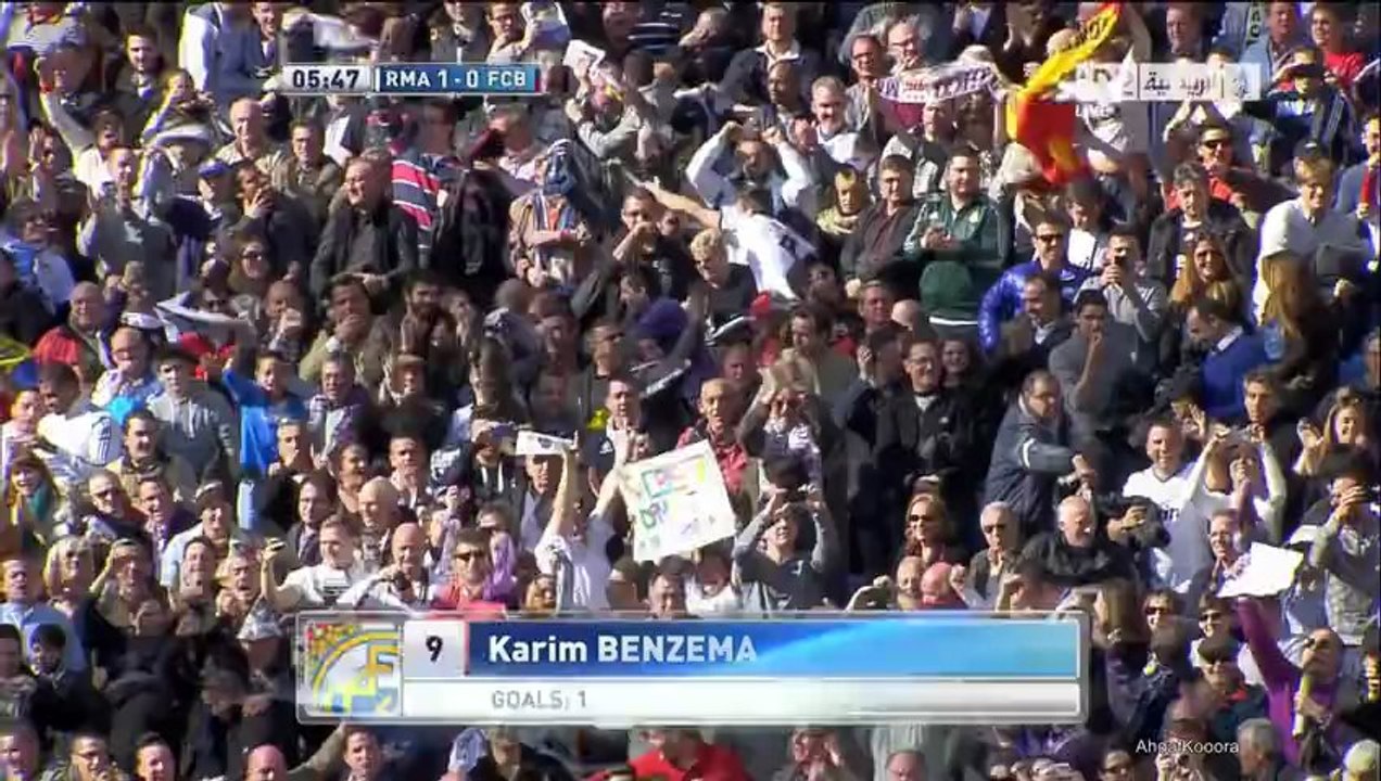 Real Madrid 1-0 Barcelona |  '6  Benzema HD 720p TVGOALS.NET