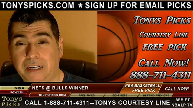 Chicago Bulls versus Brooklyn Nets Pick Prediction NBA Pro Basketball Odds Preview 3-2-2013