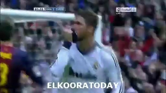real madrid 2 vs 1 barcelona - RAMOS