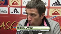 Conférence de presse GFC Ajaccio - AS Monaco FC : Thierry LAUREY (GFCA) - Claudio RANIERI (ASM) - saison 2012/2013