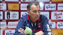 Conférence de presse EA Guingamp - Nîmes Olympique : Jocelyn GOURVENNEC (EAG) - Victor ZVUNKA (NIMES) - saison 2012/2013