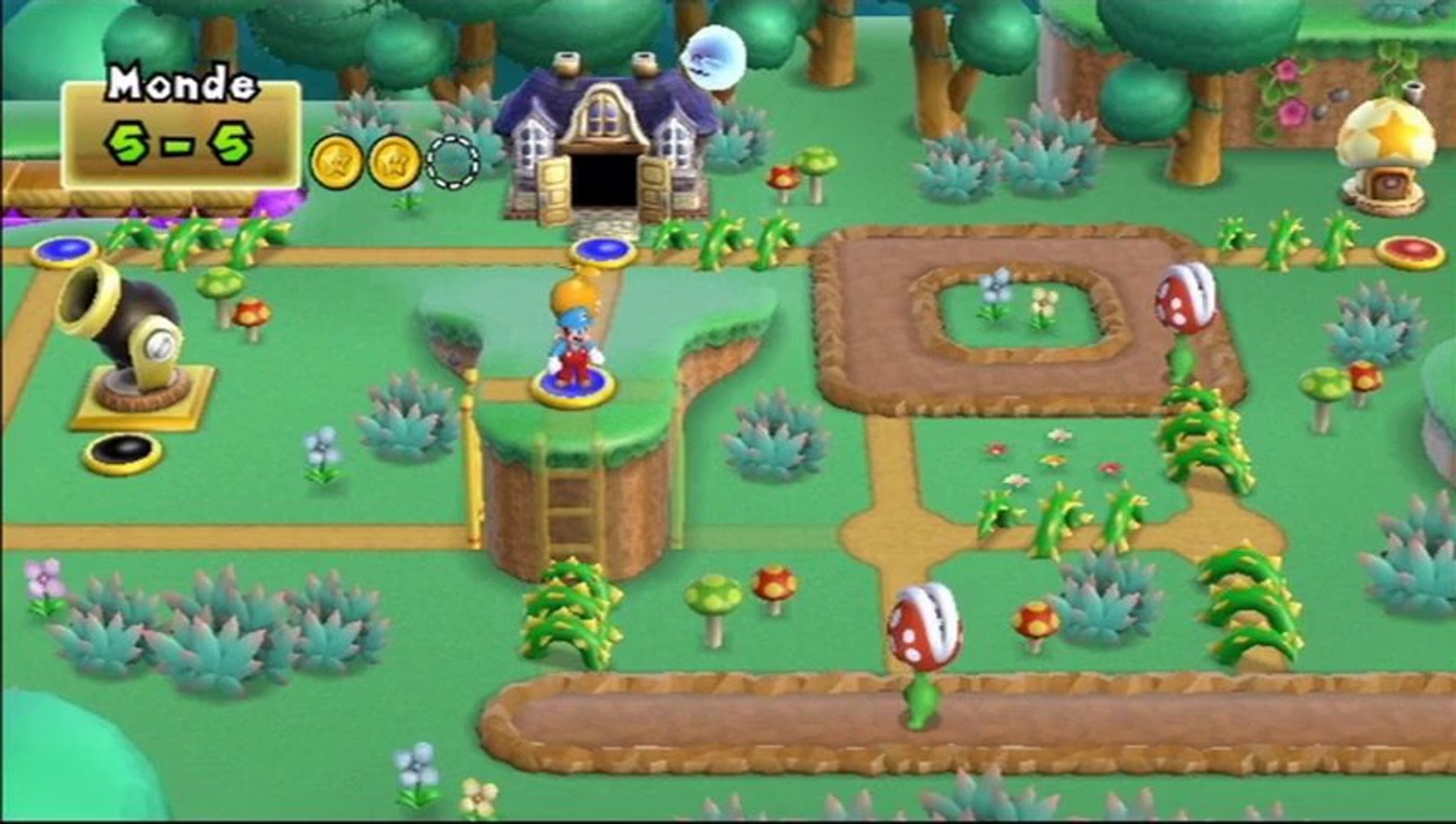 New Super Mario Bros. Wii - Monde 5 : Niveau 5-5 - Vidéo Dailymotion