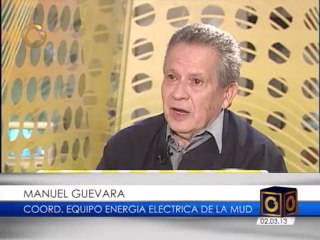 Ingeniero Manuel Guevara: Problema eléctrico no se ha enfrentado de manera correcta