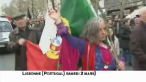 Très forte mobilisation à Lisbonne contre les mesures d'austérité