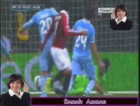 اهداف مباراه ميلان 3 0 لاتسيو & تعليق حفيظ دراجى