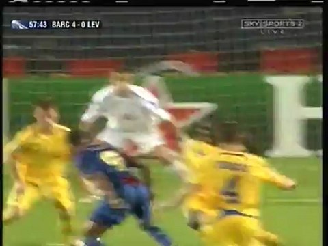 2006 (September 12) Barcelona (Spain) 5-Levski Sofia (Bulgaria) 0 (Champions League)