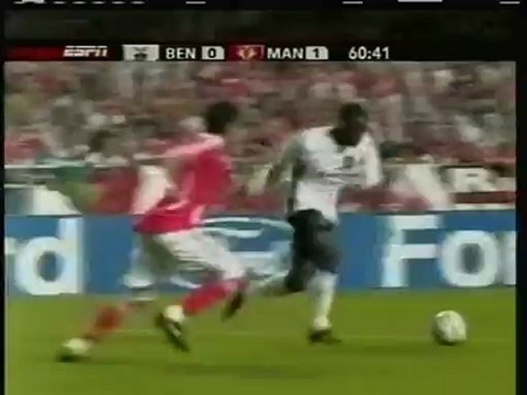 2006 (September 26) Benfica (Portugal) 0-Manchester United (England) 1 (Champions League)
