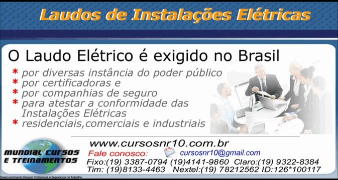 Laudos elétricos e prontuário de instalações elétricas