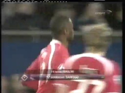 2006 (December 6) SV Hamburg (Germany) 3-CSKA Moscow (Russia) 2 (Champions League)