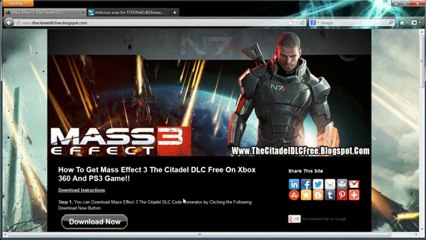 Get Free Mass Effect 3 The Citadel DLC Code - Tutorial