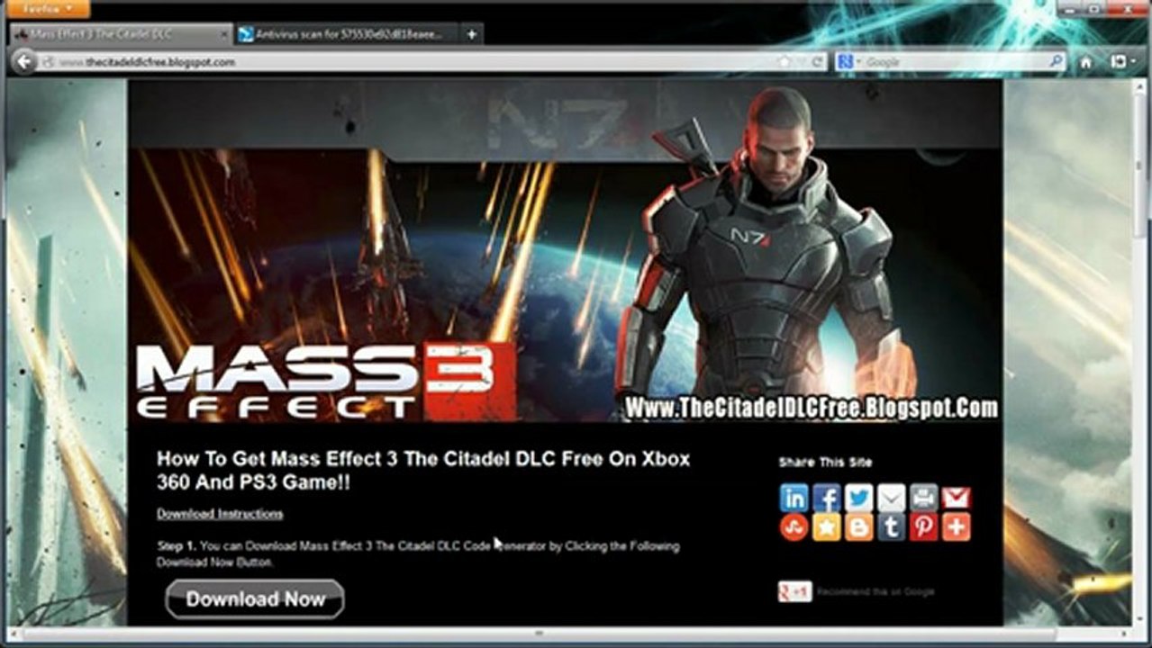Get Free Mass Effect 3 The Citadel DLC Code - Tutorial