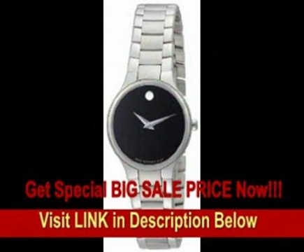 [SPECIAL DISCOUNT] Movado Women's 0606383 Serio Stainless-Steel Black Round Dial Wial Watch