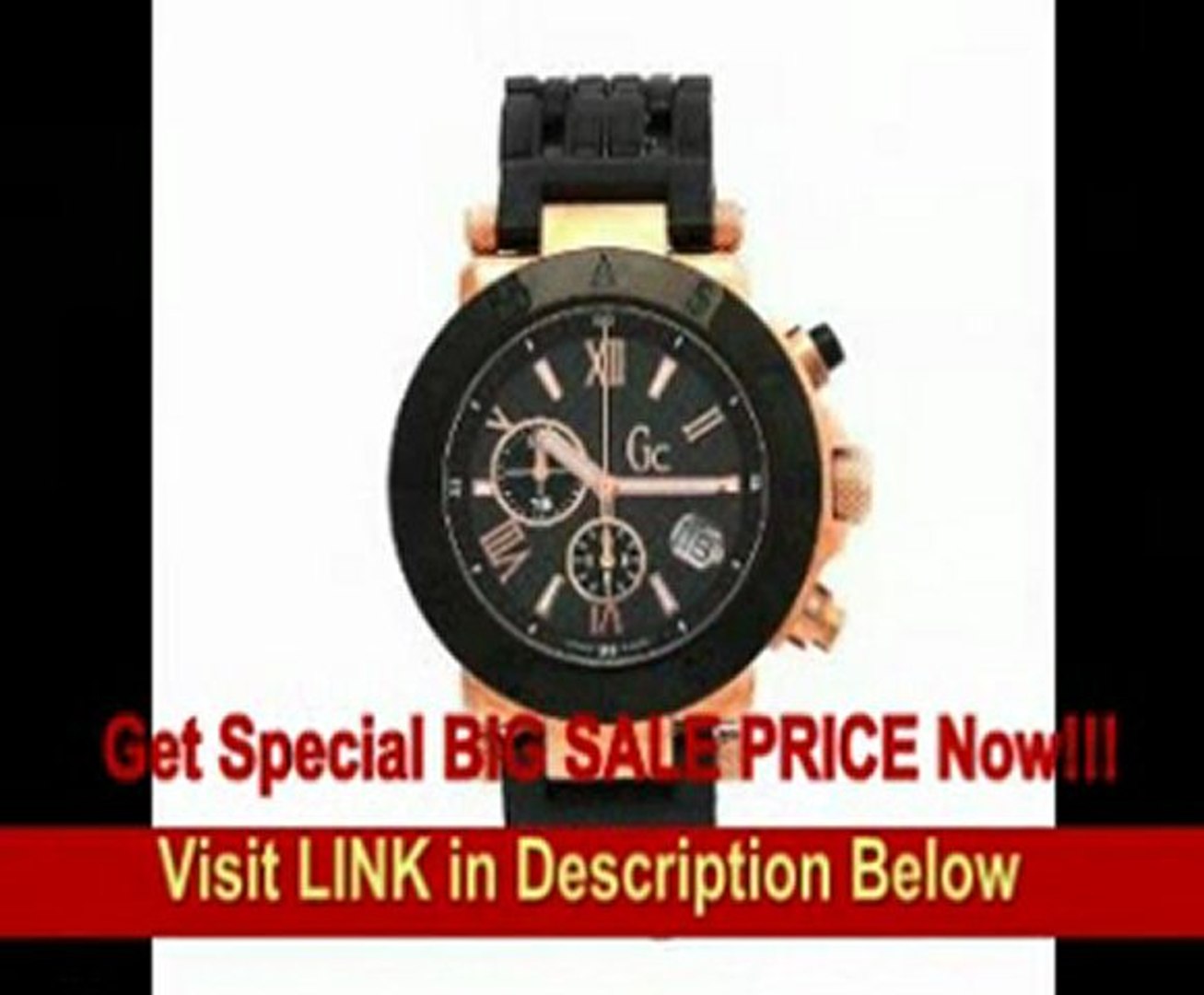 BEST PRICE] GUESS Men's 47000G1 GC Rose Gold Plated Black Dial Watch -  video Dailymotion