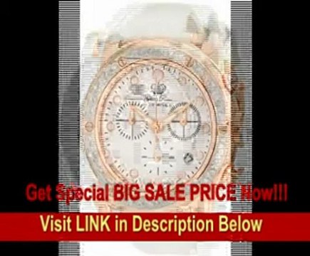 [FOR SALE] Glam Rock Women's GR50140D Aqua Rock Diamond Accented Chronograph White Dial White Patent Leather Watch