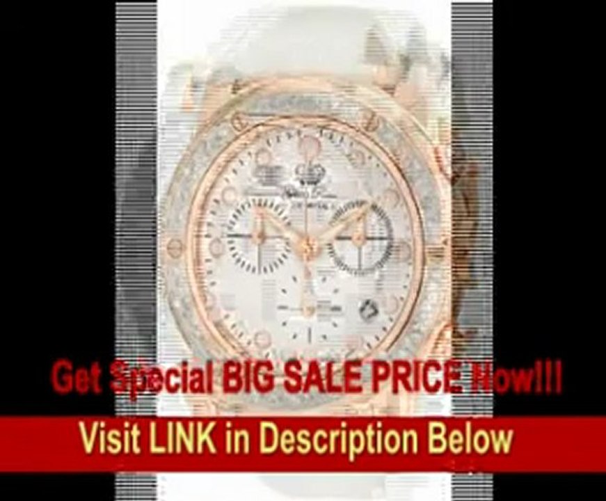 [FOR SALE] Glam Rock Women's GR50140D Aqua Rock Diamond Accented Chronograph White Dial White Patent Leather Watch