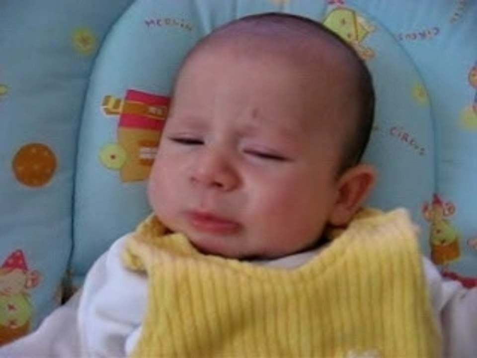 Joshua crying and sleepling