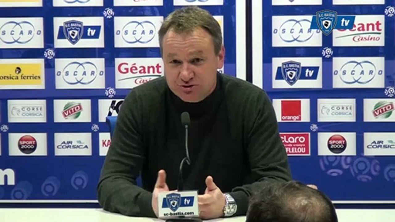 L1 / 2012-13 : Bastia 1-0 Ajaccio : Réaction de F. Hantz