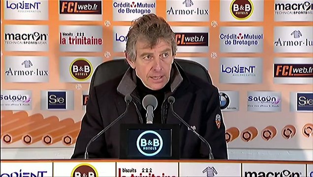 Conférence de presse FC Lorient - Valenciennes FC : Christian GOURCUFF (FCL) - Daniel SANCHEZ (VAFC) - saison 2012/2013