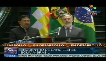 Canciller de Brasil realiza visita a Bolivia