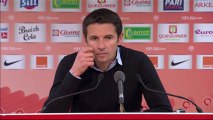 Conférence de presse Stade Brestois 29 - Olympique Lyonnais : Landry CHAUVIN (SB29) - Rémi GARDE (OL) - saison 2012/2013