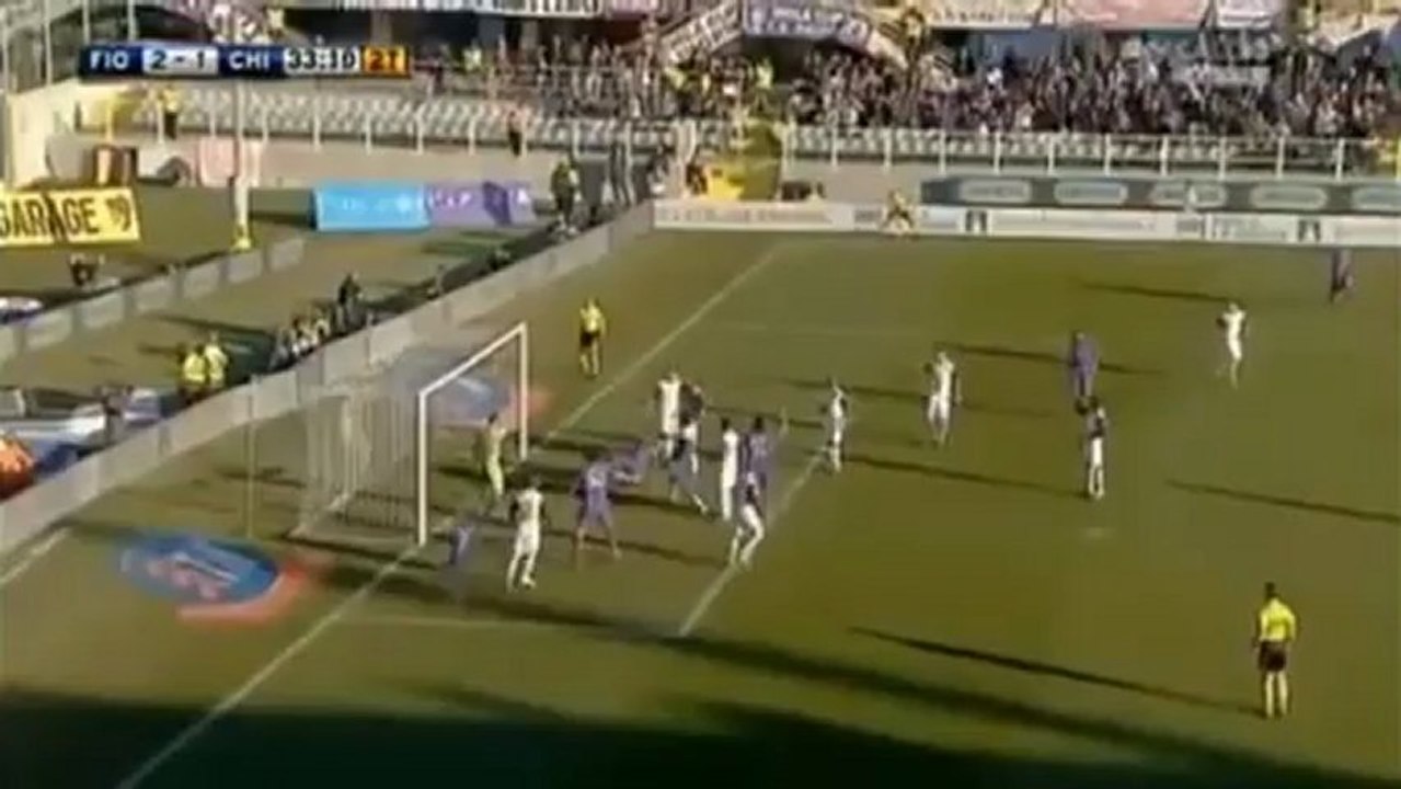 Gol de Larrondo [Fiorentina 2-1 Chievo Verona]