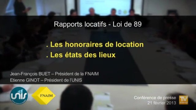 #TiVimmo- 3/6 Propositions communes FNAIM et UNIS - Loi 89 - Bailleurs et Locataires -Les Honoraires