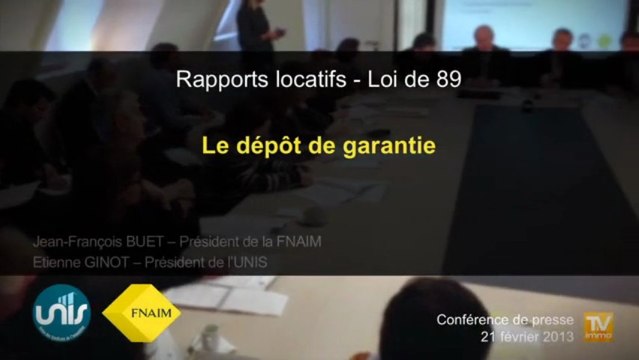 #TiVimmo- Le dépôt de garantie des locataires, proposition commune à la FNAIM et à l'UNIS -