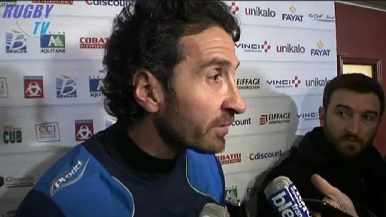 Rugby -Top14 - Bordeaux-Agen. Les interviews d'après-match.
