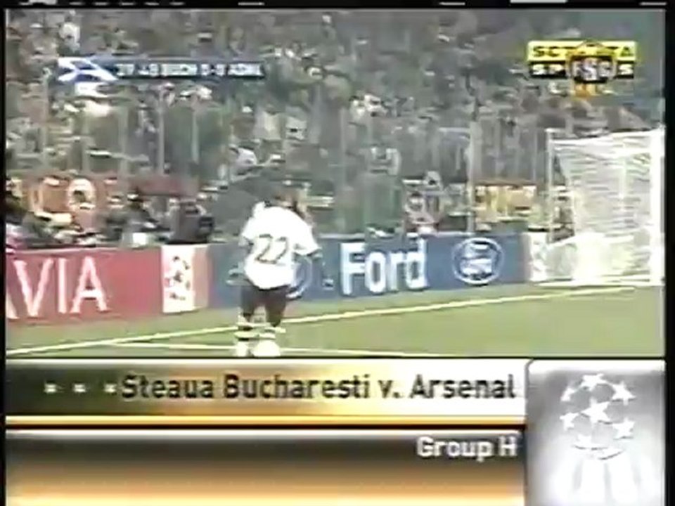 2007 (October 2) Steaua Bucharest (Romania) 0-Arsenal (England) 1 (Champions League)