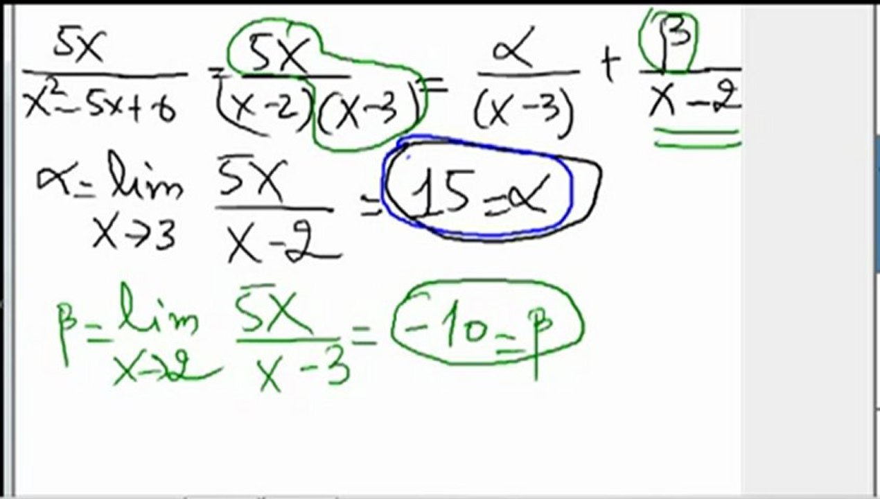 Methode des poles%2CDecomposition en elements simple