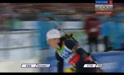 Биатлон ОИ-2010 Женская эстафета 1