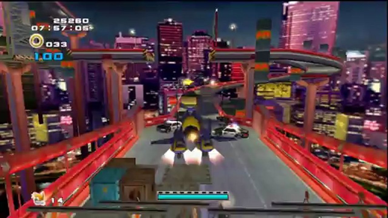 Sonic Adventure 2 Battle - Hero - Tails : Mission Street - Mission 2 : Ramasse 100 anneaux !