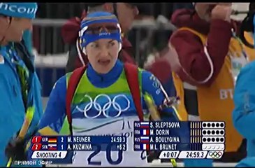 Биатлон ОИ-2010 Женская гонка преследования