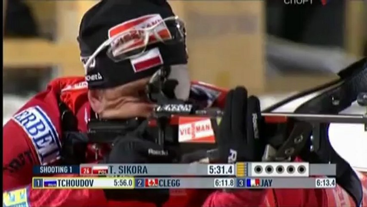 Биатлон ЧМ-2009 Мужской спринт 1