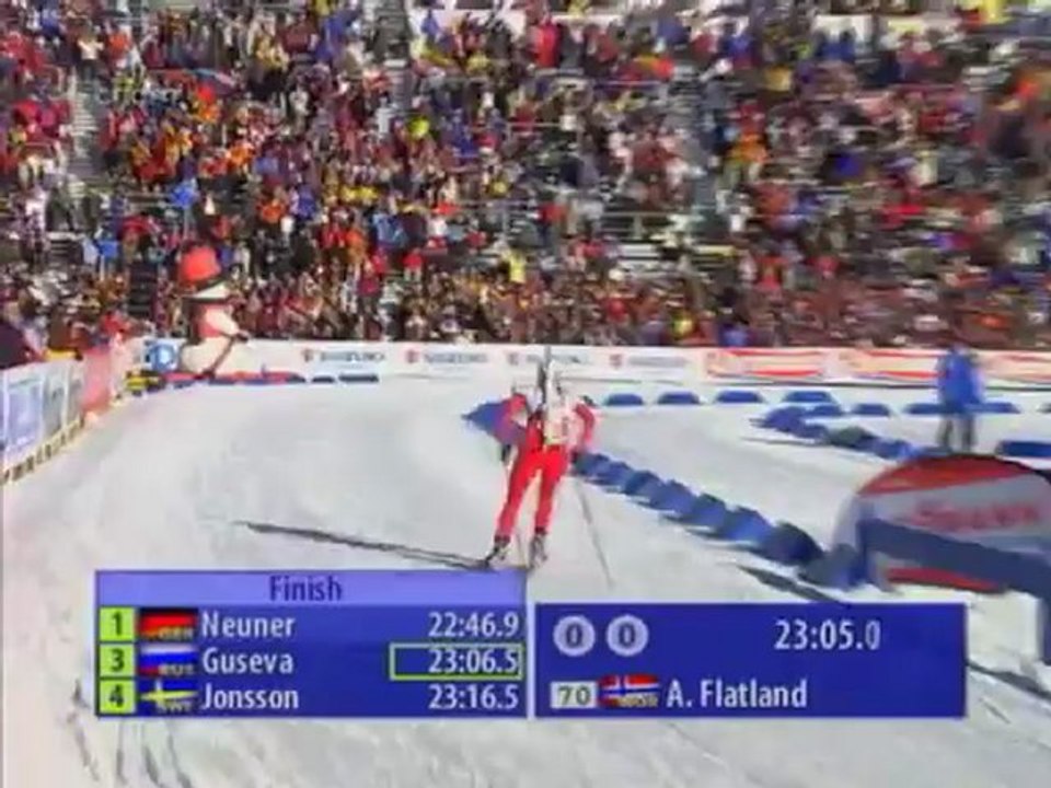 Биатлон ЧМ-2007 Женский спринт 2