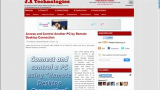 How to Use Remote Desktop Connection