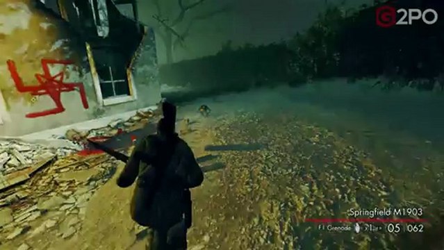 The Zombie Nut Sack Sniper: Double Sack Shot! - Sniper Elite: Nazi Zombie Army!