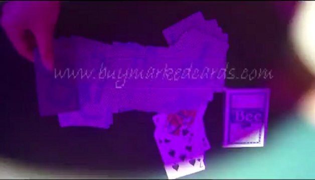 plástico jogando cartas Bee(blue)1 truque de mágica