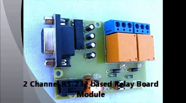 2 channel RS-232 based Relay Board Module