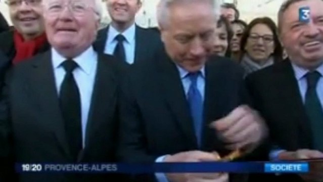 Guérini à l'inauguration du Vieux-Port