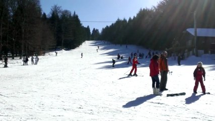 Ski dans l'Allier : La Loge des gardes sous le soleil