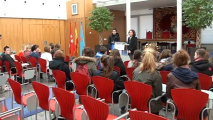 22 alumnos del pueblo ingles de Malmesbury visitaron la Casa Consistorial de Leganés
