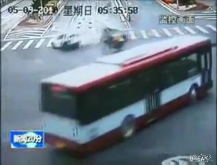 Cycliste chanceux !